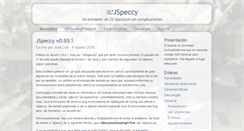 Desktop Screenshot of jspeccy.speccy.org